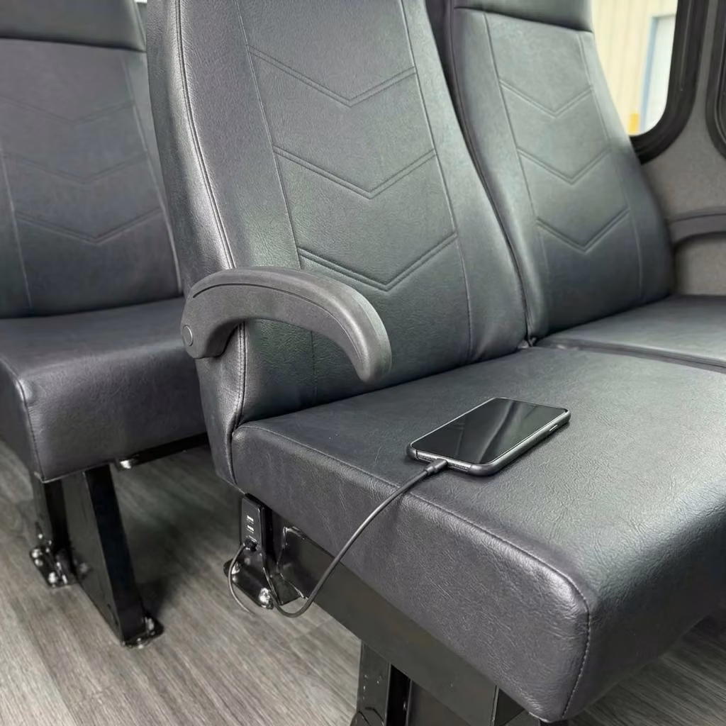 lathrop 15 passenger minibus usb charging