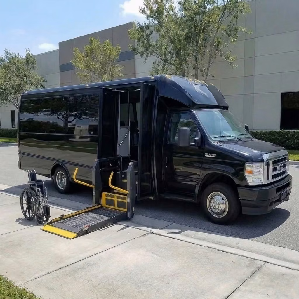 lathrop 18 passenger minibus wheelchair lift