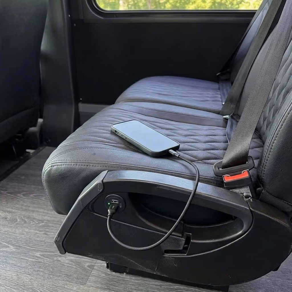 lathrop 20 passenger minibus usb charging