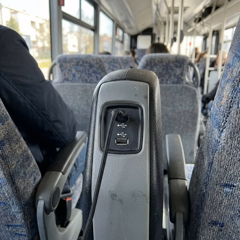 lathrop 28 passenger minibus usb charging