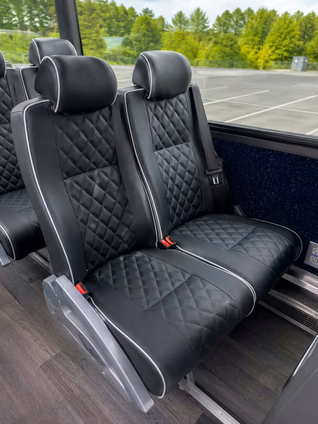 lathrop 56 passenger charter bus reclining seats