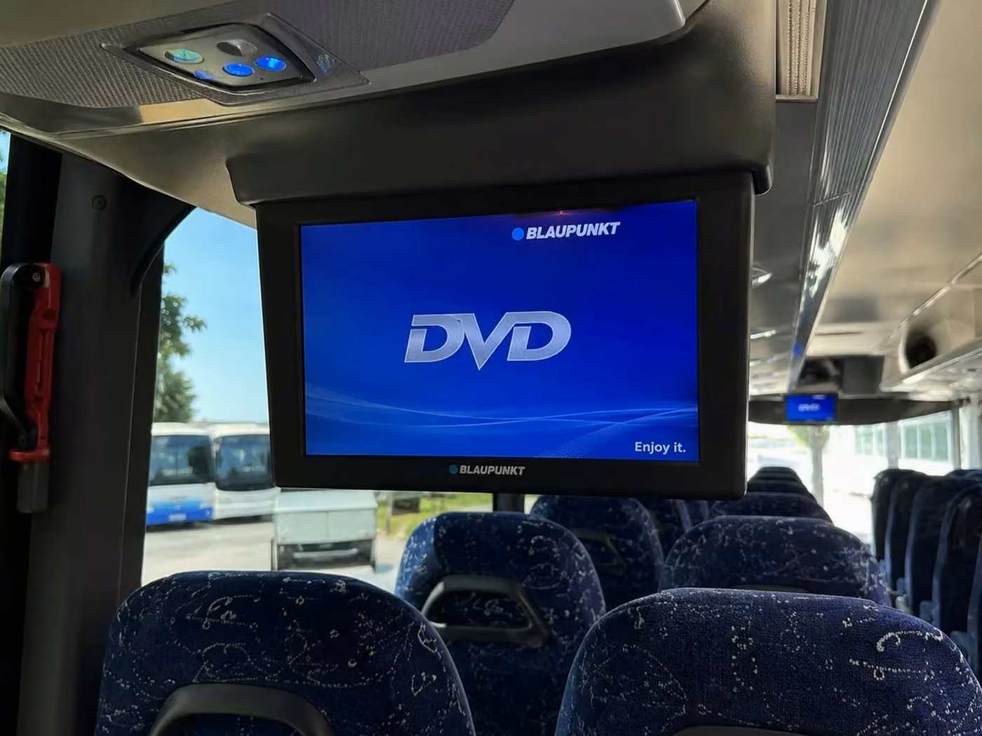 lathrop charter bus tv monitors